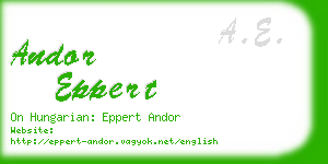 andor eppert business card